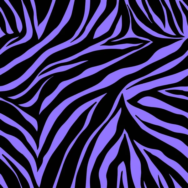 Vektorns Djuravtryck Zebra Prydnad Tigerhudavtryck Sömlöst Mönster Vektorillustration — Stock vektor