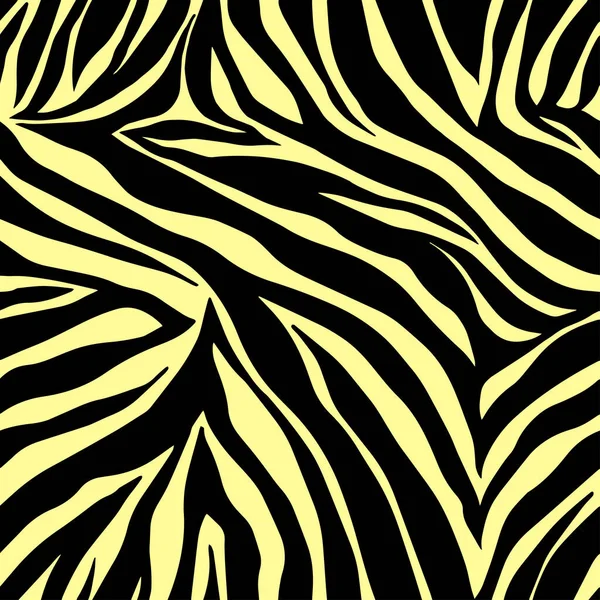 Vektorns Djuravtryck Zebra Prydnad Tigerhudavtryck Sömlöst Mönster Vektorillustration — Stock vektor
