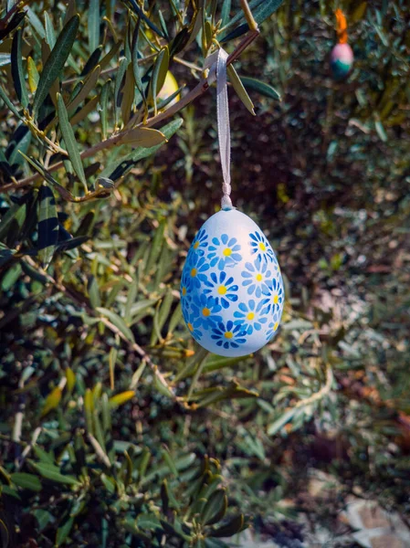 Easter Eggs Trees Traditional Bulgarian National Decoration Easter Bulgaria Nesebar — Stock Photo, Image