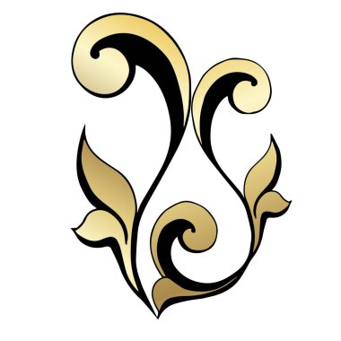 Vector set of vintage barok virajlar ve bölünmeler. Sınır, açı, girdap, antika akanthus, damask parşömen süsü girdabı. Viktorya dönemi monogram heraldik kalkan girdabı. Çiçek yaprağı desenli kenar yeşilliği. 