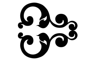 Vector damask klasik barok parşömen tomarı girdabı. Viktorya dönemi monogramı heraldik kalkan girdabı. Retro çiçekli yaprak desenli sınır yeşilliği antik akanthus kaligrafi oymalı dövme. Döşeme elementi.