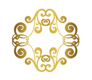 Vector damask klasik barok parşömen tomarı girdabı. Viktorya dönemi monogramı heraldik kalkan girdabı. Retro çiçekli yaprak desenli sınır yeşilliği antik akanthus kaligrafi oymalı dövme. Döşeme elementi.