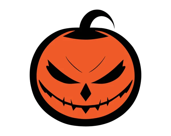 Cara Assustadora Da Abóbora Do Halloween. Vetor Royalty Free SVG