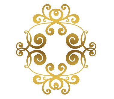 Vector damask klasik barok parşömen tomarı girdabı. Viktorya dönemi monogramı heraldik kalkan girdabı. Retro çiçekli yaprak desenli sınır yeşilliği antik akanthus kaligrafi oymalı dövme. Döşeme elementi.