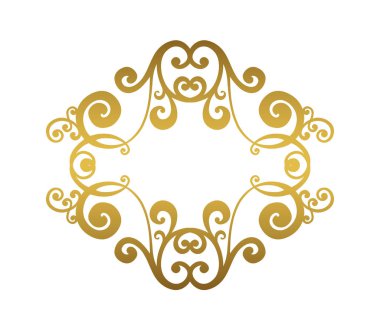 Vector damask klasik barok parşömen tomarı girdabı. Viktorya dönemi monogramı heraldik kalkan girdabı. Retro çiçekli yaprak desenli sınır yeşilliği antik akanthus kaligrafi oymalı dövme. Döşeme elementi.