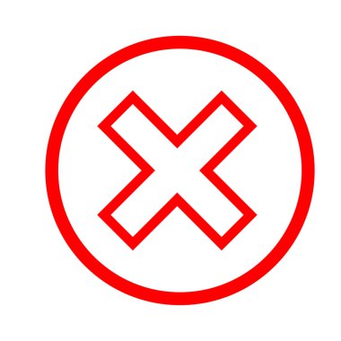 işaretle ve x işaretle veya daire simgesi düğmesini onayla ve reddet 