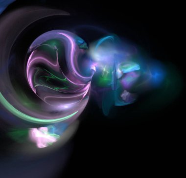 3D görüntüleme soyut dijital arkaplan. Tekstil ve tasarım için desen. Fraktal hiç bitmeyen bir desen..