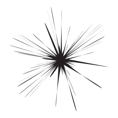 Yıldız ışıltısı simgesi. Fütürist şekiller. Noel yıldızları simgeleri. Havai fişeklerden parlama