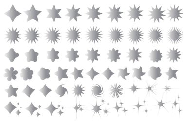 Işıltılı Gümüş simge seti