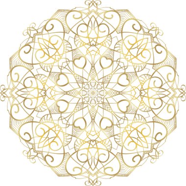 circular floral mandala pattern for Henna, Mehndi, tattoo, decoration. Decorative ornament in ethnic oriental style. Outline doodle hand draw vector anti-stress clipart