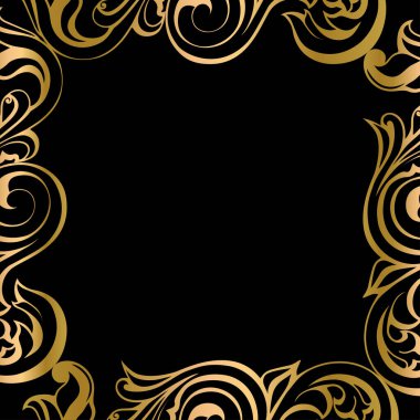 Vector damask klasik barok parşömen tomarı girdabı. Viktorya dönemi monogram heraldik kalkan girdabı. Retro çiçek yaprağı desenli kenar yeşilliği antik akanthus kaligrafi oymalı dövme. Döşeme dekor ögesi