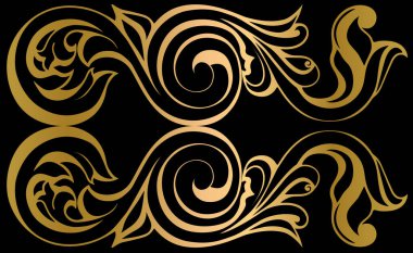 Vector damask klasik barok parşömen tomarı girdabı. Viktorya dönemi monogram heraldik kalkan girdabı. Retro çiçek yaprağı desenli kenar yeşilliği antik akanthus kaligrafi oymalı dövme. Döşeme dekor ögesi