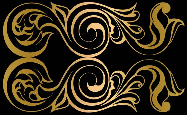 Vector damask klasik barok parşömen tomarı girdabı. Viktorya dönemi monogram heraldik kalkan girdabı. Retro çiçek yaprağı desenli kenar yeşilliği antik akanthus kaligrafi oymalı dövme. Döşeme dekor ögesi