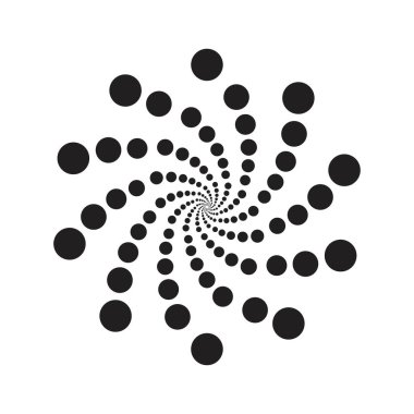 Siyah kareli optik illüzyonlar beyaz arkaplanda spiral desenli. Tasarım hipnotik bir etki yaratıyor, arka plan ya da kalıp kullanımı için mükemmel.. 