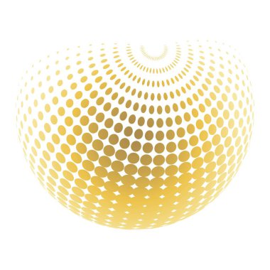 Çağdaş yarım ton seti üç boyutlu rakamları yuvarlıyordu. Noktalanmış ve soyulmuş yuvarlak küreler