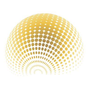 Çağdaş yarım ton seti üç boyutlu rakamları yuvarlıyordu. Noktalanmış ve soyulmuş yuvarlak küreler