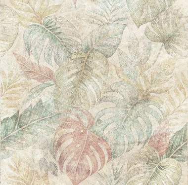 Soyut grunge desenli duvar arkaplanı. Seramik fayans için arka plan. Dijital fayans tasarımı. Renkli seramik duvar fayansları. Soyut damaske yama kalıbı