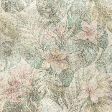 Soyut grunge desenli duvar arkaplanı. Seramik fayans için arka plan. Dijital fayans tasarımı. Renkli seramik duvar fayansları. Soyut damaske yama kalıbı