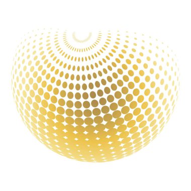 Çağdaş yarım ton seti üç boyutlu rakamları yuvarlıyordu. Noktalanmış ve soyulmuş yuvarlak küreler