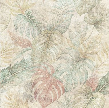 Soyut grunge desenli duvar arkaplanı. Seramik fayans için arka plan. Dijital fayans tasarımı. Renkli seramik duvar fayansları. Soyut damaske yama kalıbı