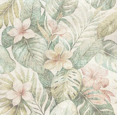 Soyut grunge desenli duvar arkaplanı. Seramik fayans için arka plan. Dijital fayans tasarımı. Renkli seramik duvar fayansları. Soyut damaske yama kalıbı