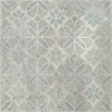 Süs ve parmak izleriyle birlikte beton bir duvar. Dijital fayans tasarımı. 3 boyutlu rengarenk seramik duvar döşemeleri dekorasyonu. Soyut damaske yama arkaplanı