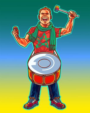 Fas Milli Futbol Takımı Dünya Kupası Taraftarları Destekçileri