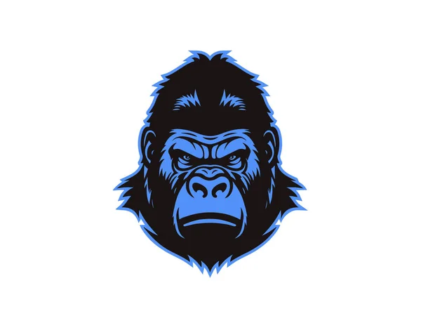 Иллюстрация Логотипа Gorilla Kong Head — стоковое фото