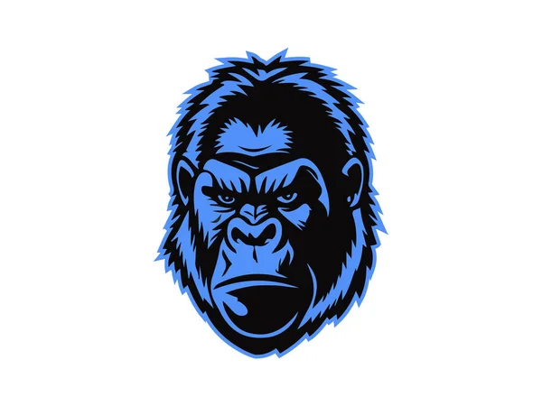 Gorilla Kong Head Logo Ilustração — Fotografia de Stock