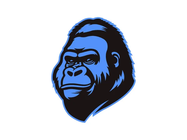 Gorilla Kong Head Logo Ilustração — Fotografia de Stock