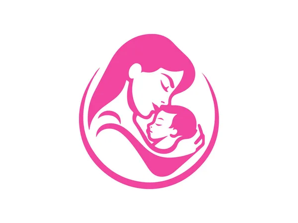 Logotipo Afecto Madre Bebé — Foto de Stock
