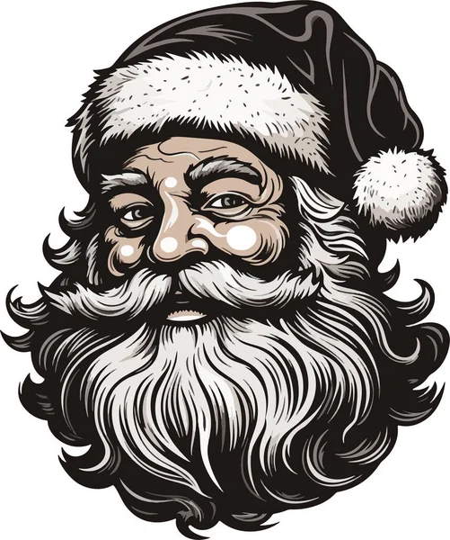 Santa Head Cartoon Maskot Stock Fotografie