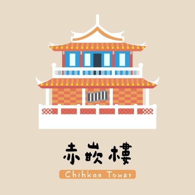 Çeviri - Chihkan Kulesi, Seyahat Haritası, Tainan City 'deki Chihkan Kulesi