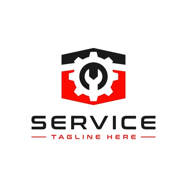 repair service illustration logo design your company