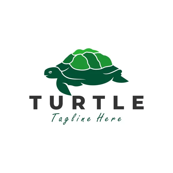 Deniz Kaplumbağası Illüstrasyon Logosu Şirketinizi Tasarladı — Stok Vektör