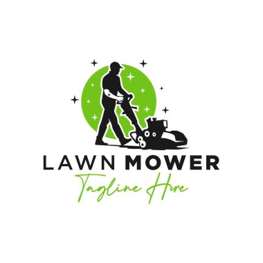 Golf sahası çimlerini biçen kişinin logosu.