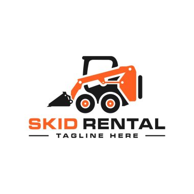 Patinaj dümeni ağır ekipman kiralama logosu tasarımı