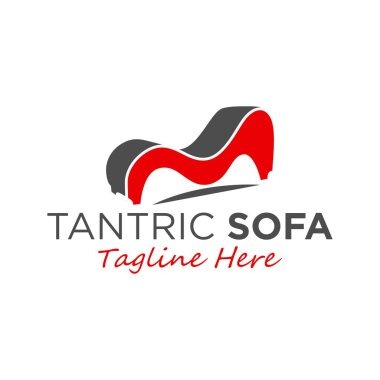 tantra sofa illustration logo design clipart