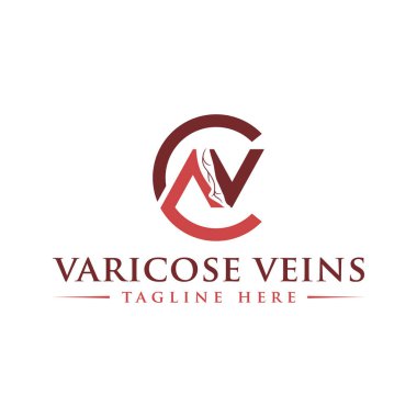 CAV harfli varisli ven tedavi dairesi logosu tasarımı