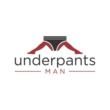 erkek iç çamaşırı moda logosu tasarımı