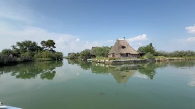 Adriyatik 'te Casoni laguna Friuli Venezia Giulia, İtalya, Marano' dan donanma