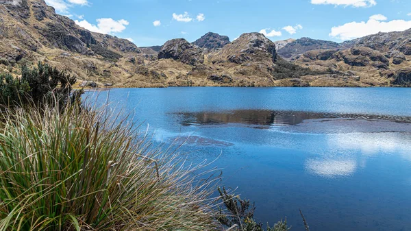 Lago Montaña Toreadora Parque Nacional Cajas Paisaje Montaña Ecuador Cerca —  Fotos de Stock