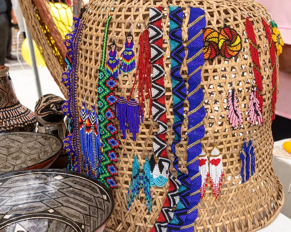 Olika Hantverk Quechua Kvinnor Från Ecuadors Amazonas Puyo Stad Keramik — Stockfoto