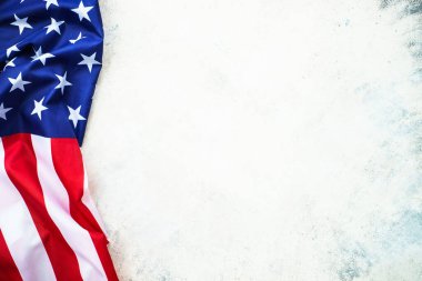 Amerikan bayrağı geçmişi, Amerikan bayrağı. Tasarım için Kopyalama alanı olan resim.