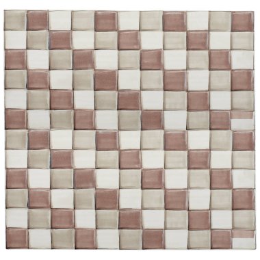 Soyut kahverengi geometrik desen, el işareti ile çizilmiş.