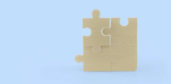 Puzzels Met Elkaar Verbinden Zakelijke Oplossingen Succes Strategie Concept — Stockfoto