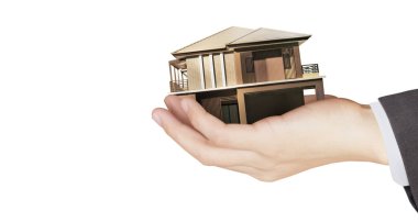 Ev modeli ev kavramı bir elinde