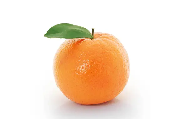 Orange Isolerad Vit Bakgrund Stockbild