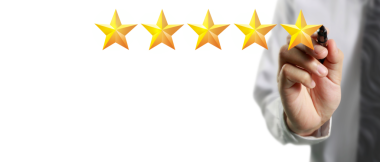 Müşteri memnuniyetinin değerlendirilmesi iş değerlendirmelerinde beş yıldızlı değerlendirmeler çevrimiçi içerik içeriği profesyonel bakış açısı