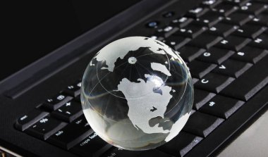 Office klavye üzerinde dünya